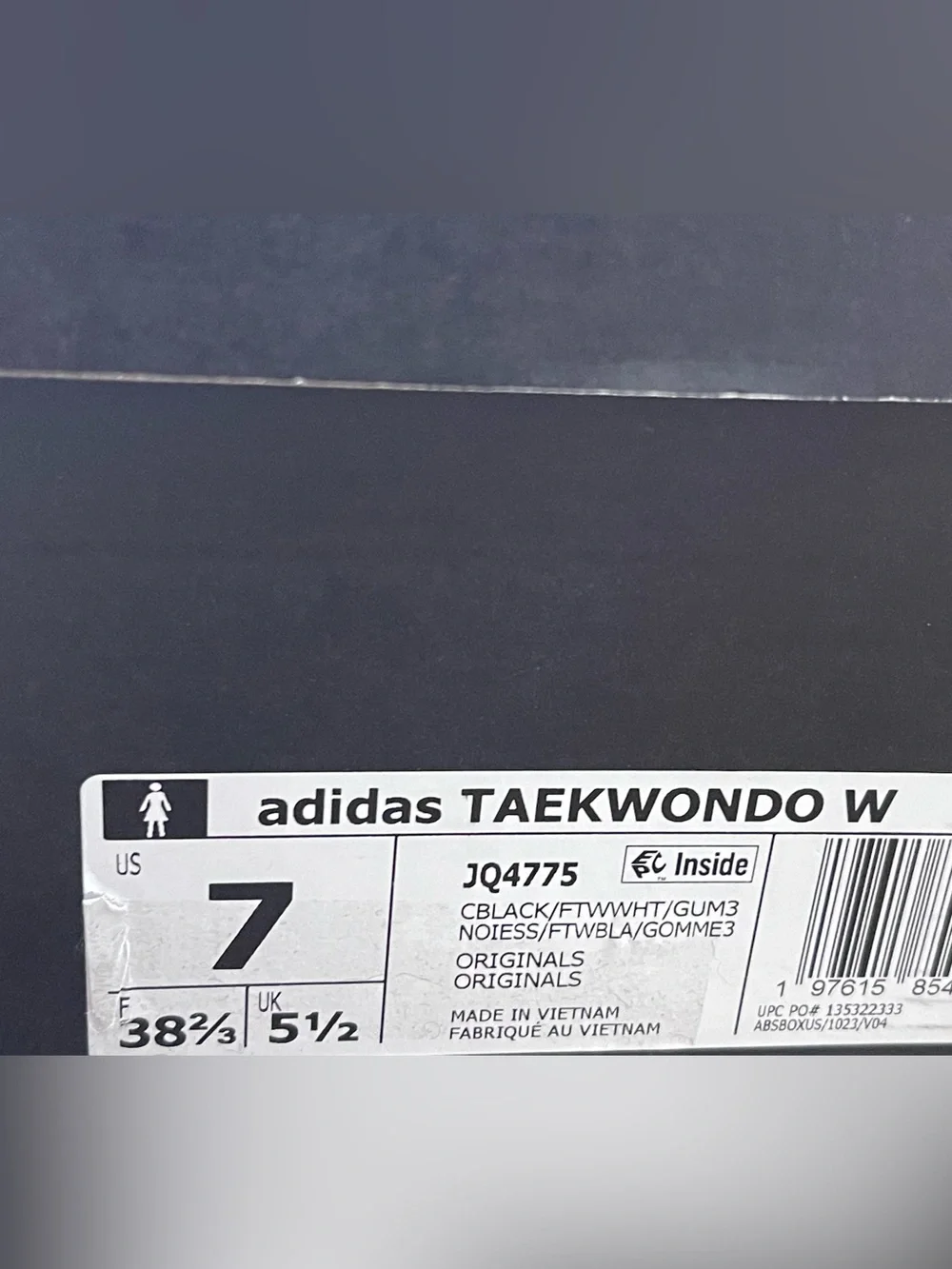 Adidas Taekwondo Black Slip On Shoe Sneaker JQ4775 Women’s BRAND NEW